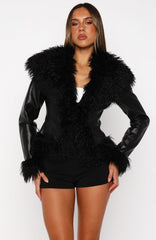 Level Playing Field PU Jacket Black
