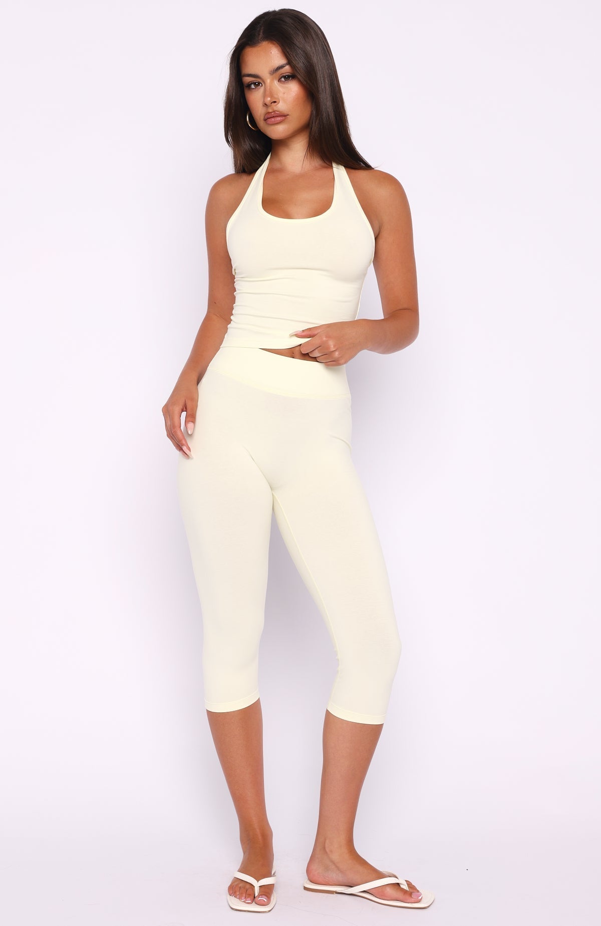 Focus On The Good Capri Pants Lemon