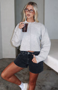 Maddy Denim Shorts Black Acid