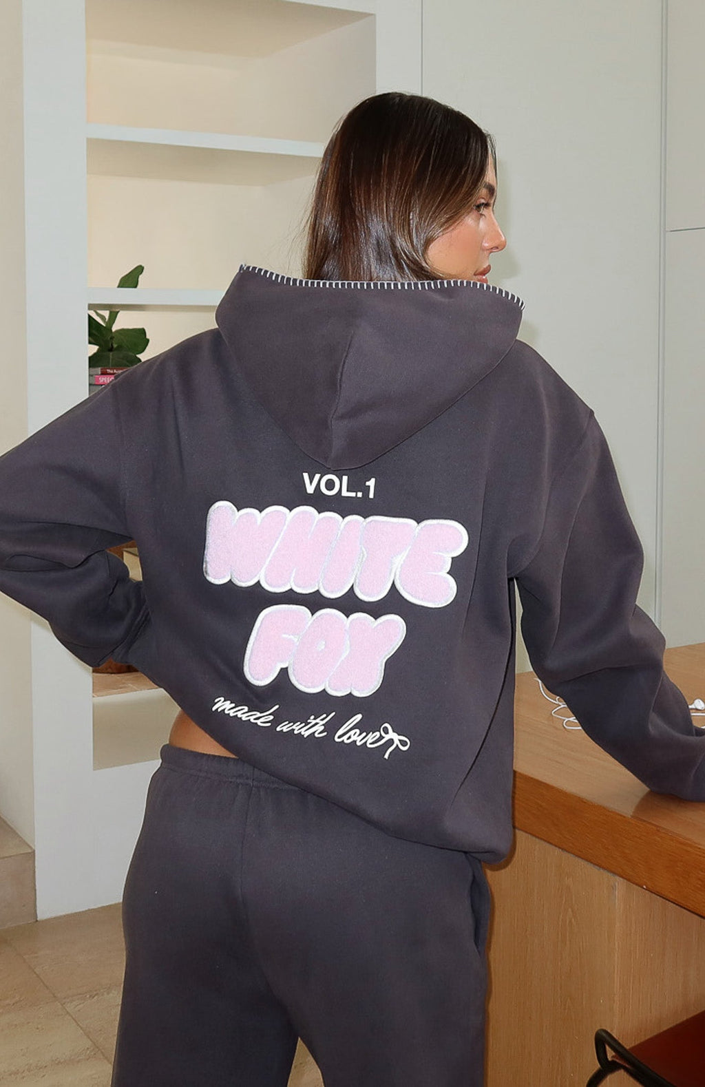 Vol. 1 Oversized Hoodie Charcoal